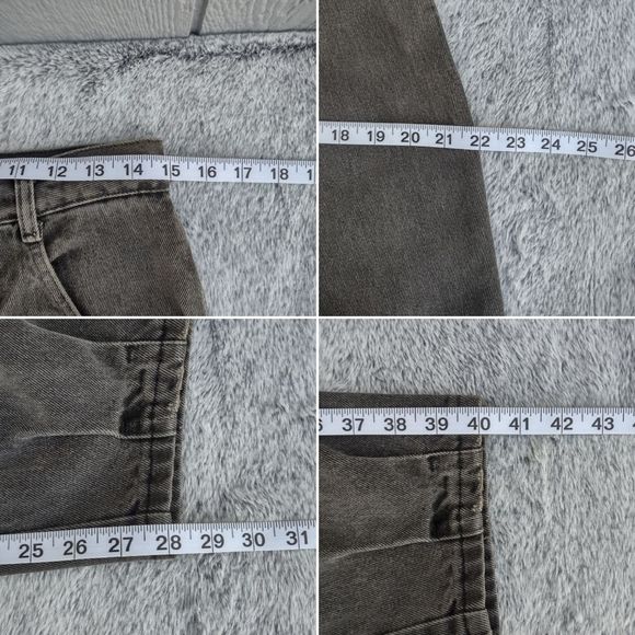 Vintage 80s Authentic Whipp High Waisted Mom Jeans with Suspenders Flap - Picture 10 of 11